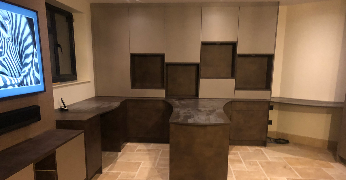 bespoke grey and bronze study maidstone